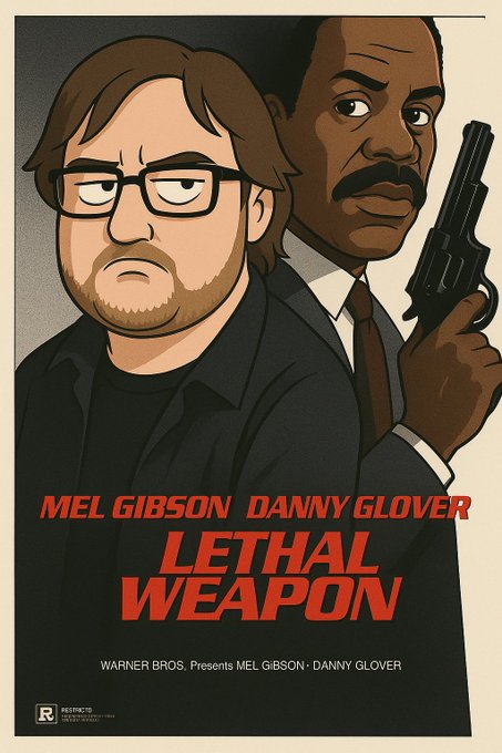 Illustrated Lethal Weapon artwork