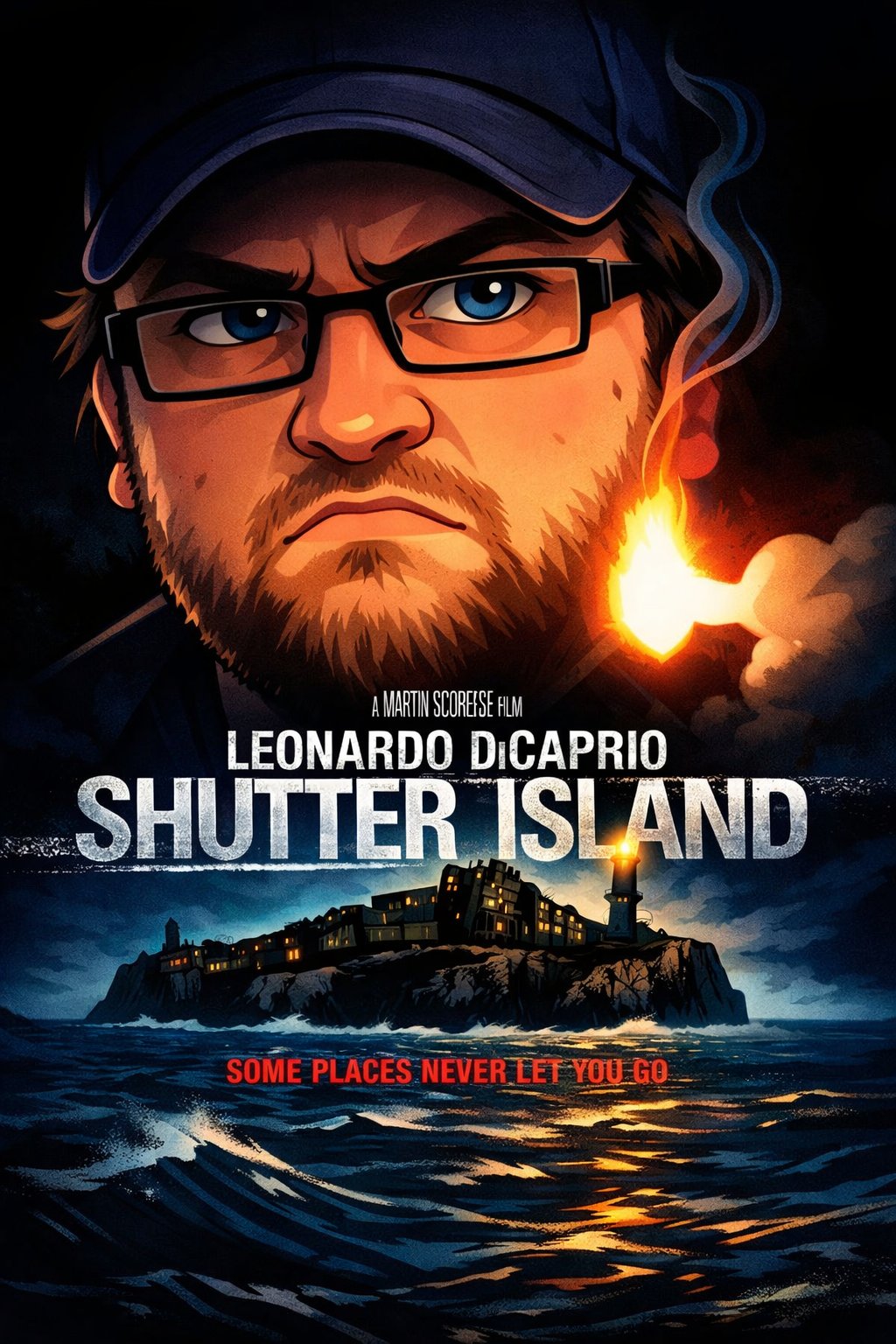 Illustrated Shutter Island artwork