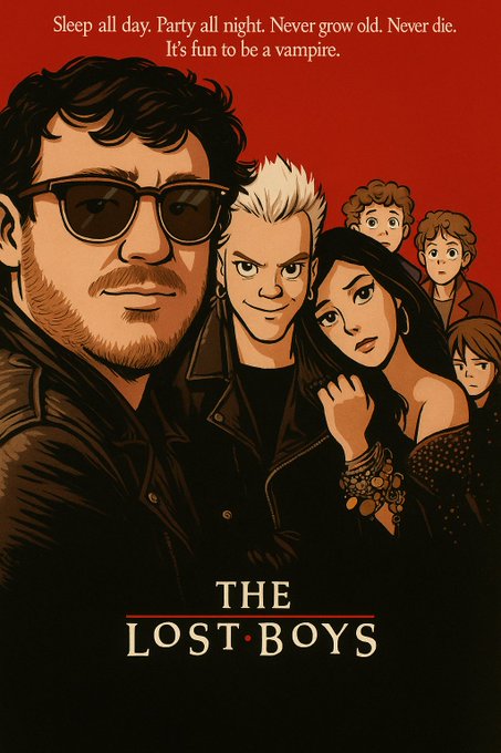 Illustrated The Lost Boys artwork